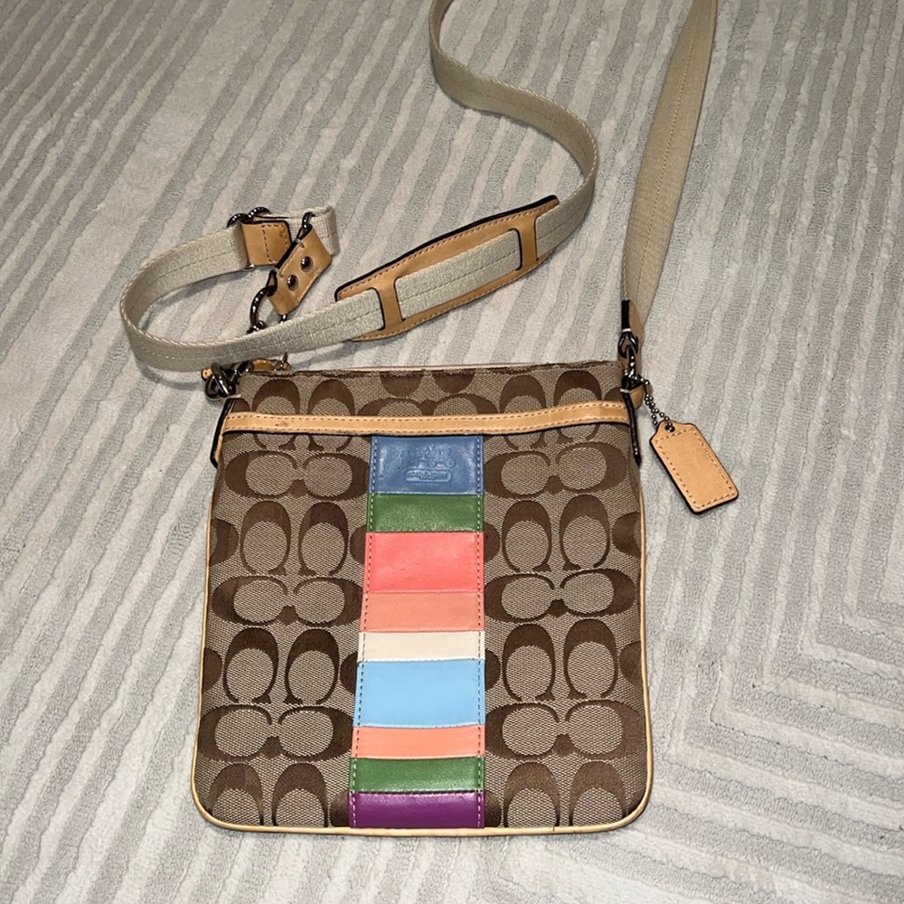 COACH colorful crossbody bag